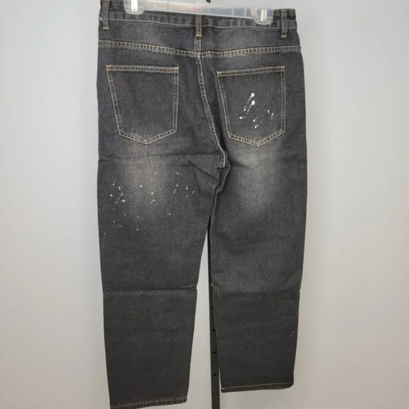 SHEIN Men's Splatter Straight Leg Jeans - Picture 5 of 6
